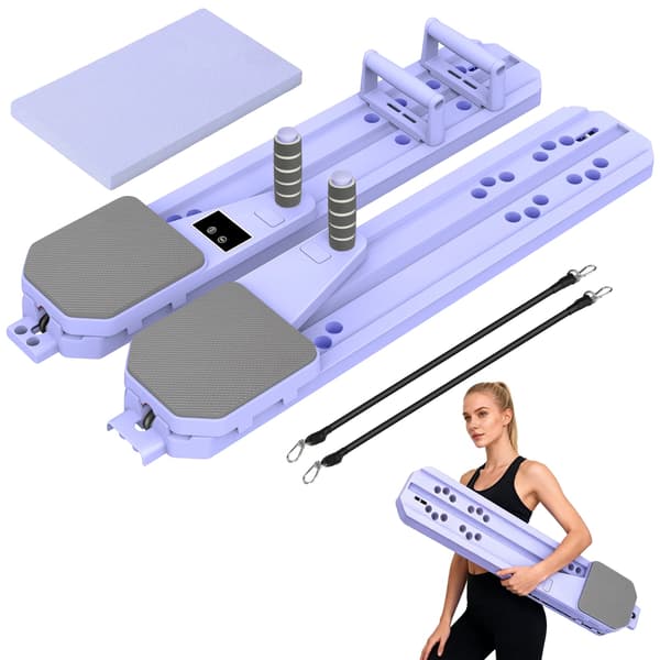Pilates Board, Multifunktionel Brug, Justerbart Design,Lilla-A