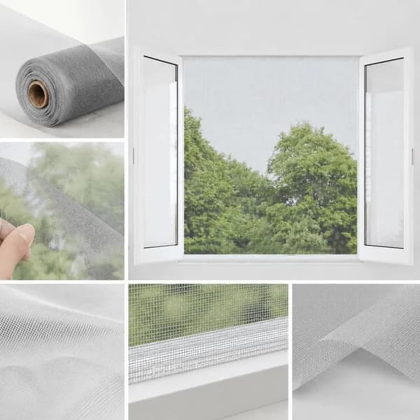Insektskyddsnät, Aluminium Material, Mångsidig Användning,Silver