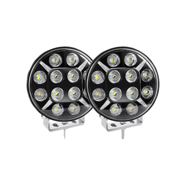 LED Arbejdslampe, Vandtæt, Høj Synlighed,2PC 9inch Strobe
