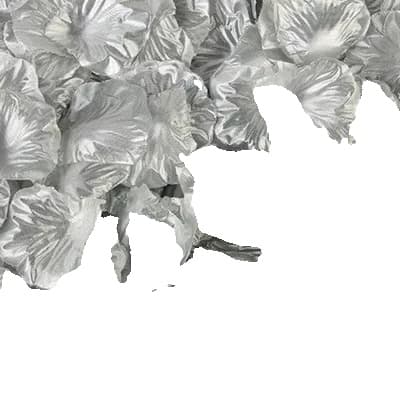 Konstgjorda Rosblad, Siden, Elegant Atmosfär,Silver, 500PCS-a