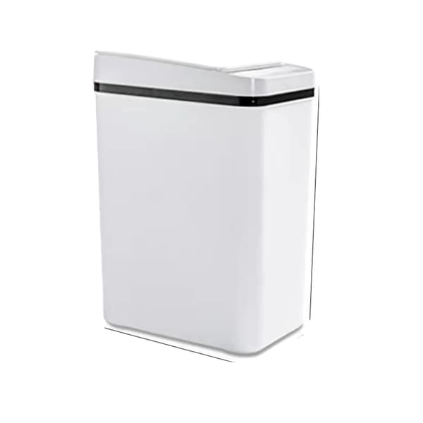 Sopkorg, Beröringsfri Drift, Hygienisk Design,12L-a, vit