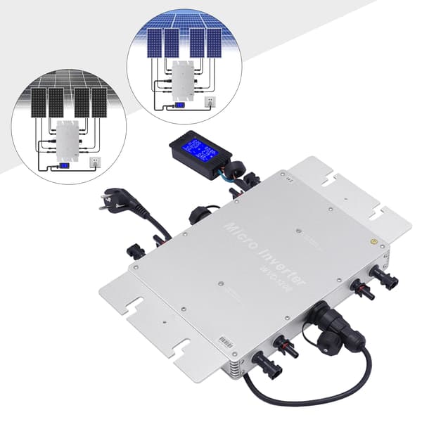 Mikroinverter, Vandtæt Design, Effektiv Strømkonvertering,Sølv