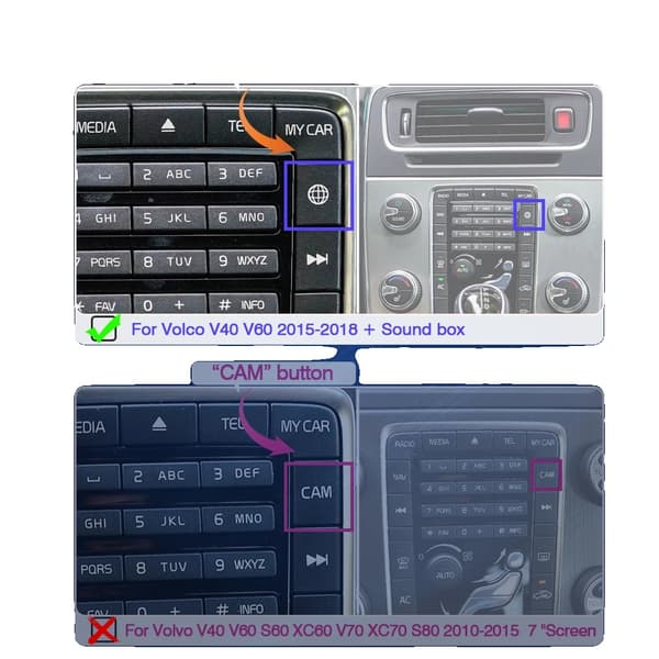 CarPlay Dekoder, Trådløs Forbindelse, Problemfri OEM Integration,V60 V40+Lyd+Box 2015-2018
