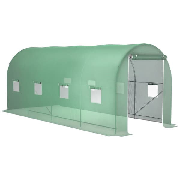 Växthus, Robust Konstruktion, Förbättrad Ventilation,armégrön