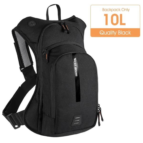 Rygsæk, 2L Hydration Blære, Ergonomisk Design,10L taske kun