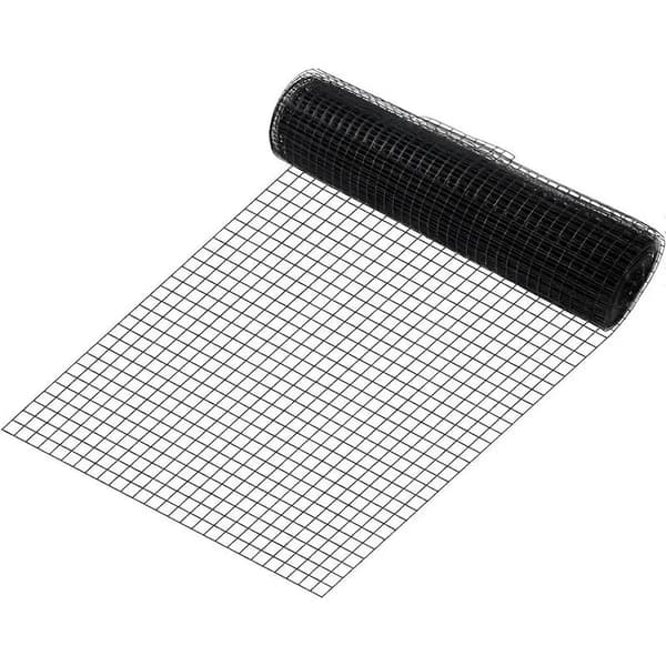 Metaltrådnet Trellis, Vinylbelagt, Galvaniseret Stål,sort