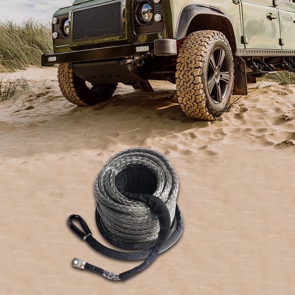 Vinsjkabel, Heavy Duty, 10,5T Styrke,GRÅ
