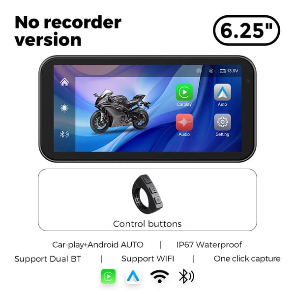 GPS-navigationsmultimediasystem, vattentålig, Bluetooth-anslutning,MTF2