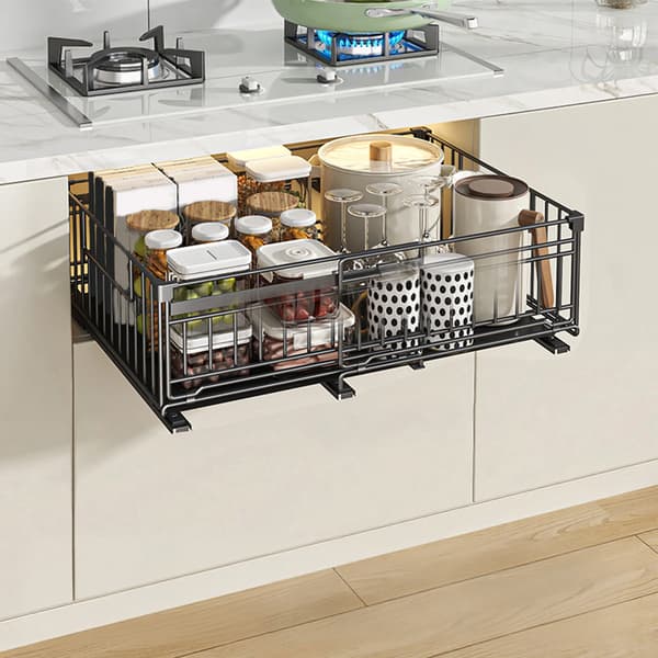 Skåpslåda Organisatör, Justerbar Bredd, Tungt Design,1 st