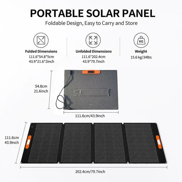 Solpanel, Bærbar, Høj Effektivitet,SP420W