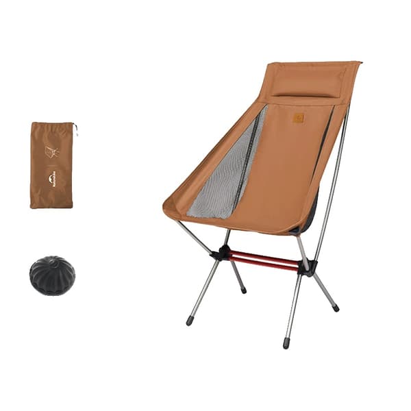 Campingstol, Ultralätt, Bärbar Fällbar Design,L02 Gul