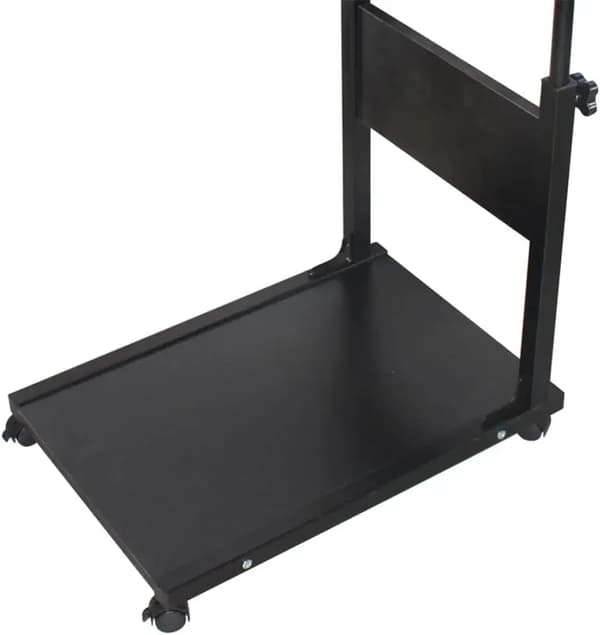 Sidebord, Justerbar Højde, 2-Niveau Design,sort