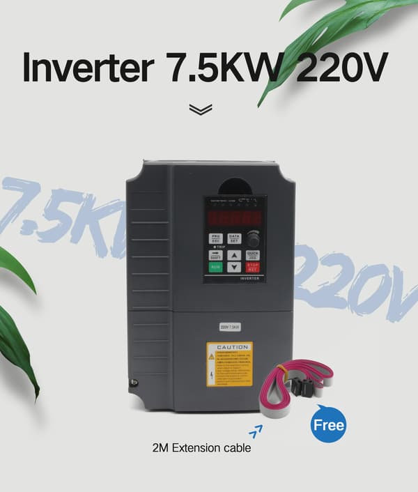 Variabelfrekvensdriv, 0-400Hz Utgångsfrekvens, 30A Utgångsström,7.5KW 220V