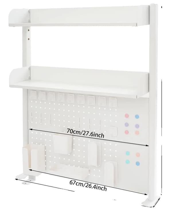 Skrivebordshylde, Pegboard Design, Holdbar Konstruktion,HVID