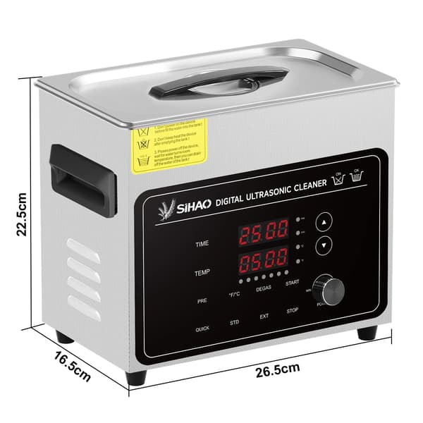 Ultraljudsrengörare, 100W värmeeffekt, digital timer,3L