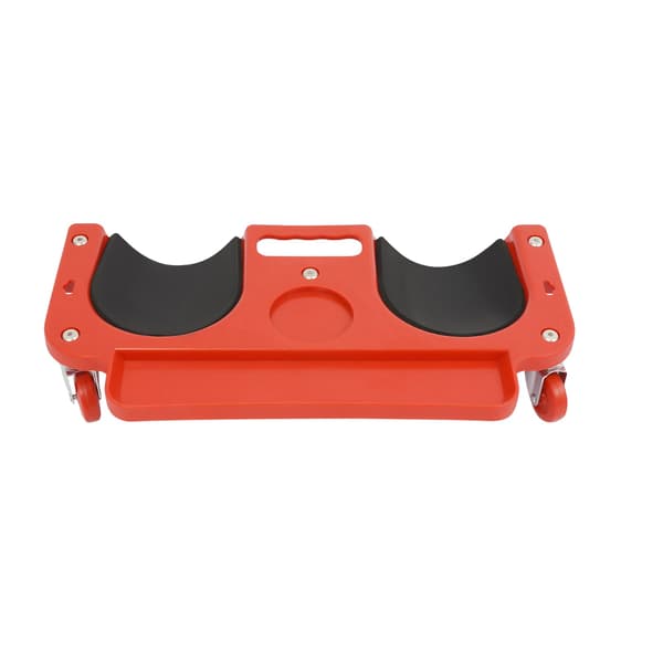 Rullande knäskydd, ergonomiskt stöd, flexibel rörlighet,Röd
