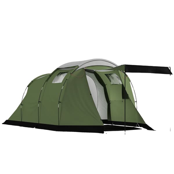 Campingtält, Rymlig Design, Allvädersskydd,ljusgrön