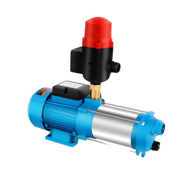 Vandpumpe, Rustfrit Stål, Selvpumpende,Blå