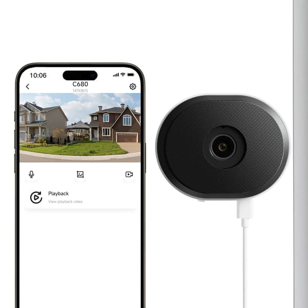 Säkerhetskamera, Fullfärgsnattseende, Smart Detektion,C680-1PACK