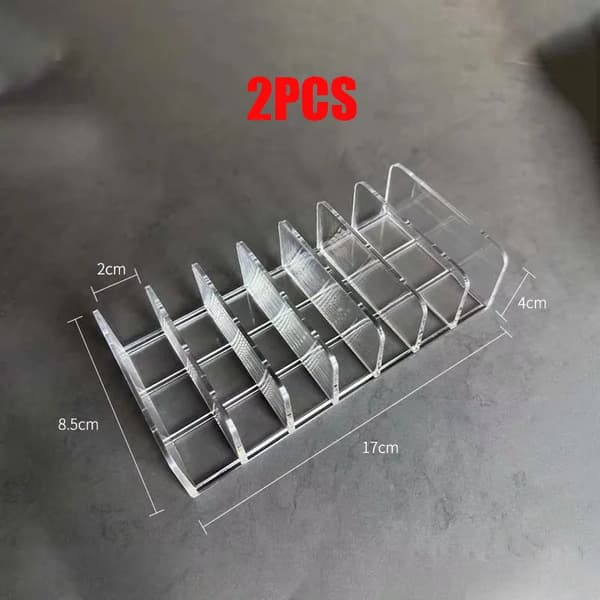 Förvaringsbricka, Mångfackdesign, Hållbar Plastkonstruktion,2st M