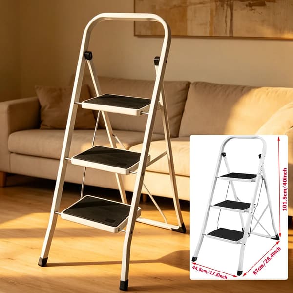 Stegpall, Fällbar Design, Lätt Konstruktion,3 steg