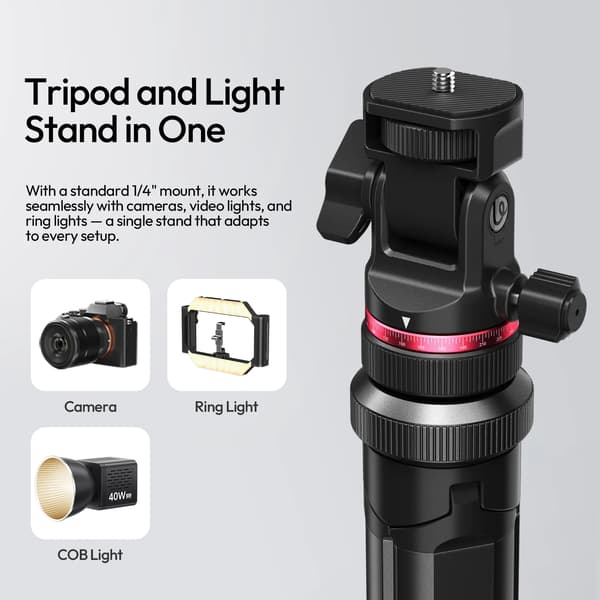 Tripod, Letvægts, Alsidig Kompatibilitet,sort