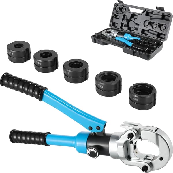 Krämpningsverktyg, Hydraulisk Design, Rotabelt Huvud,Blå