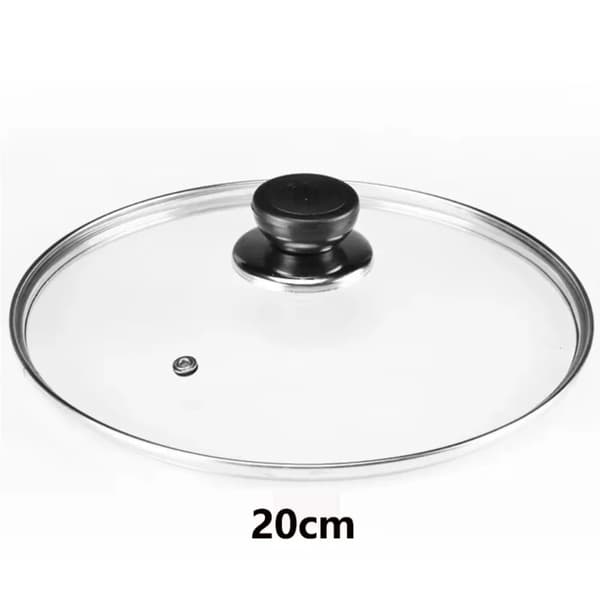 Kokkärlslock, Härdat Glas, Universell Passform,Diameter 20cm