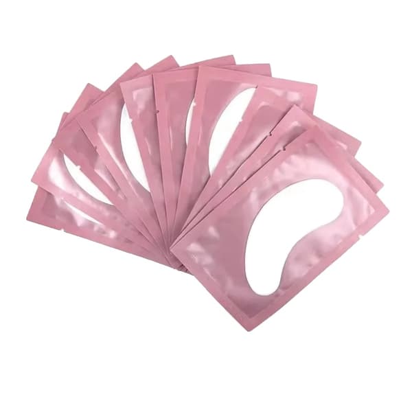 Ögonpads för under ögonen, Bekväm applicering, Restfri design,100par Rosa