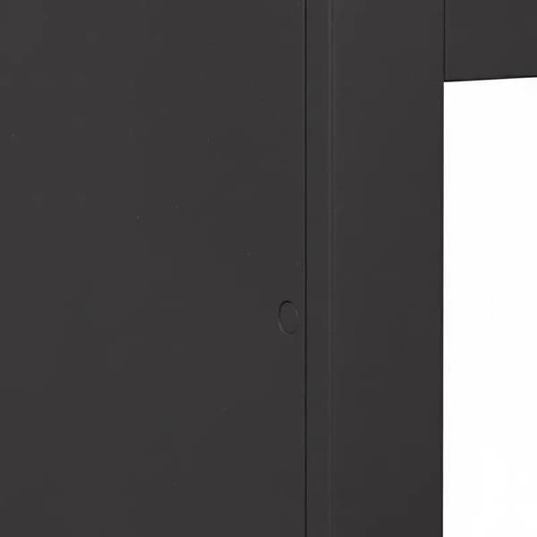 Vedställ, Hållbar Stål, Förhöjd Design,Svart