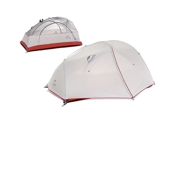 Campingtält, Ultralätt Design, Dubbel Lager Skydd,Grå