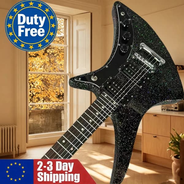 Guitar, Mahogni Krop, Rosenwood Gribebræt,sort