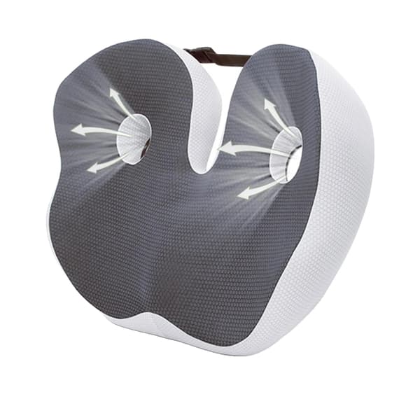 Ortopædisk pude, ergonomisk design, justerbar bredde,MØRKE GRÅ