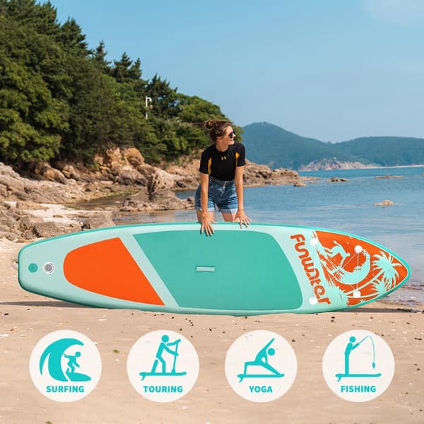 Oppustelig Paddle Board, Skridsikker Overflade, Bærbart Design,SUPFW28C