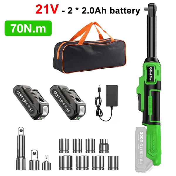 Ratskruvnyckel, Borstlös Motor, Variabel Hastighetskontroll,Typ A - 21V 70N.m