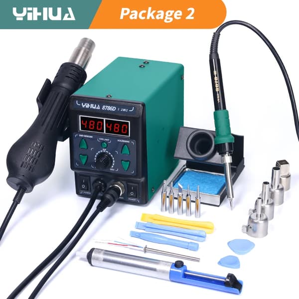 Lödstation, 740W effekt, justerbart temperaturintervall,220V, paket 2