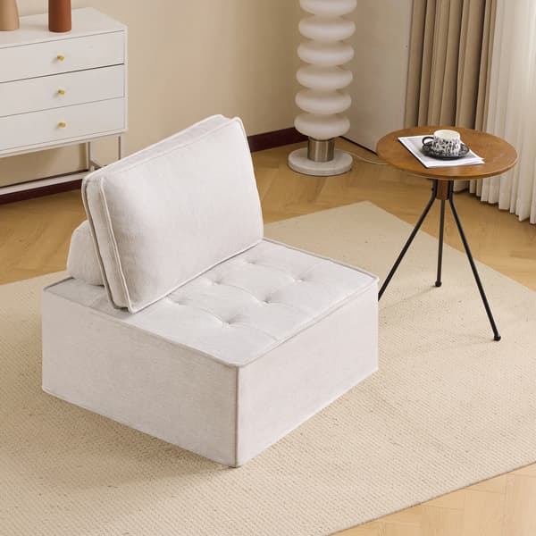 Modulsofa, Kompakt Design, Letvægts Konstruktion,Beige