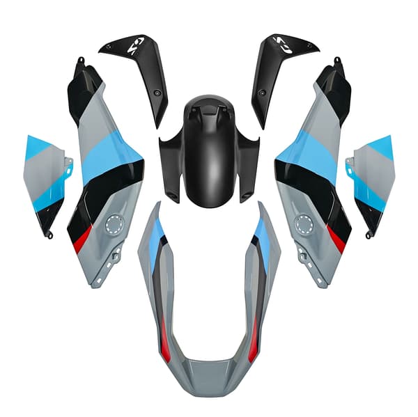 Fairing Dele Sæt, Injektionsstøbning, Tilpasset Racing Maling,010-Grå B