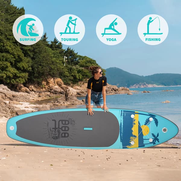 Stand-Up Paddleboard, Skridsikker Overflade, Letvægtsdesign,335*84*15cm