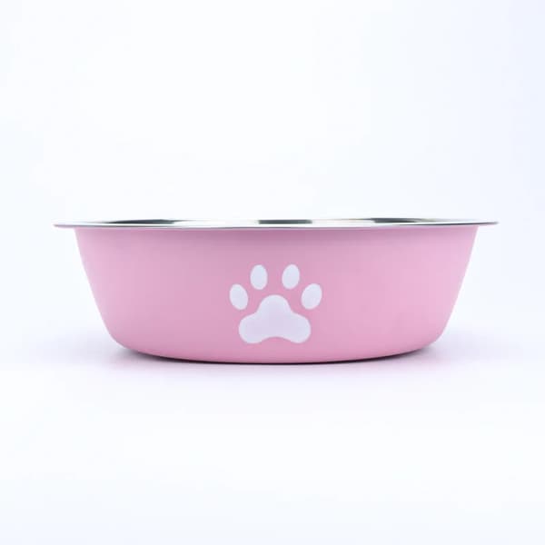 Foderkål, Rustfrit Stål, Skridsikker Design,Pink-b, L-a