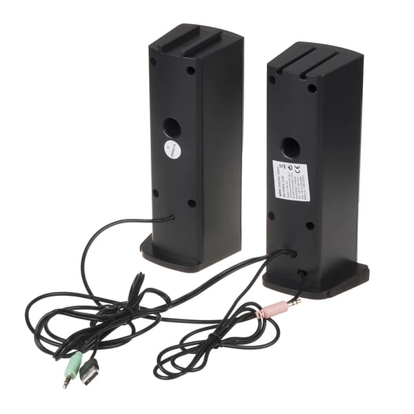 Computer Højttaler, USB-drevet, RGB LED-baggrundsbelysning,Sort, Højttaler