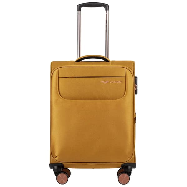 Kuffert, 38L kapacitet, holdbar ABS-konstruktion,GUL
