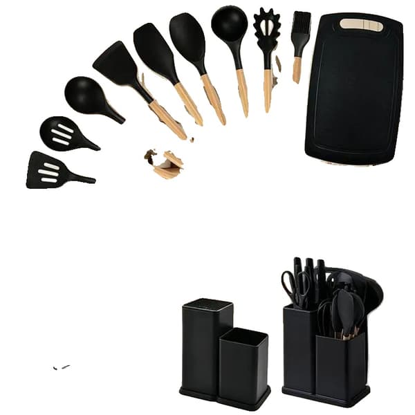 Köksknivset, Ergonomisk Design, Mångsidiga Tillbehör,19PCS