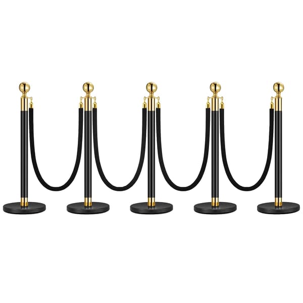 Mængdekontrolbarrierer, Holdbare Materialer, Elegant Design,5 indlæg