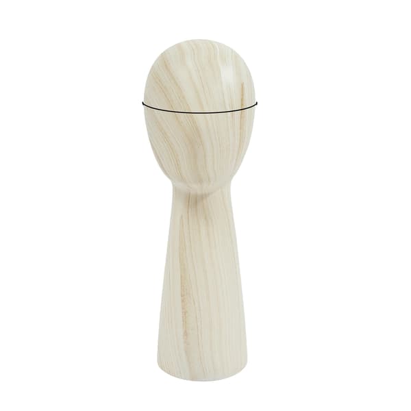 Display Stativ, Menneskelignende Hoveddesign, Holdbart Materiale,Beige