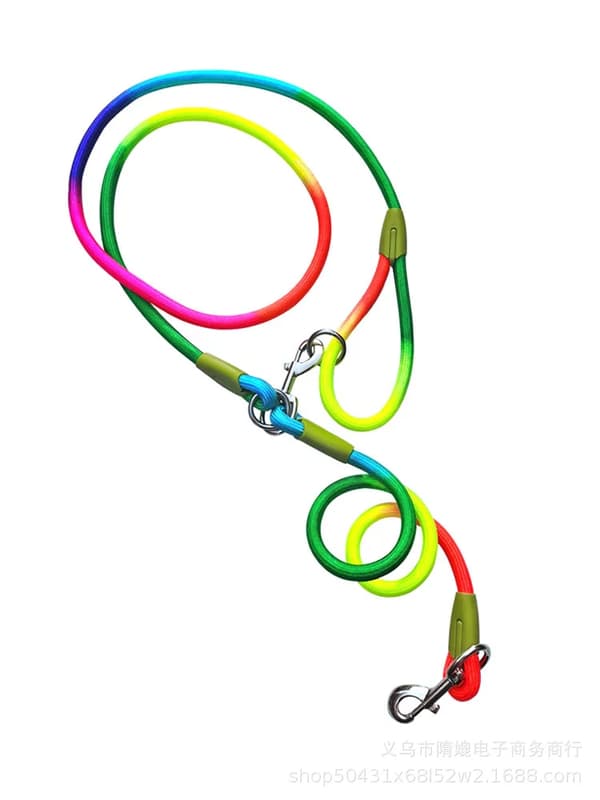Hundesnor, Håndfri Design, Holdbart Nylonmateriale,Farverig, 1.0CM 240CM