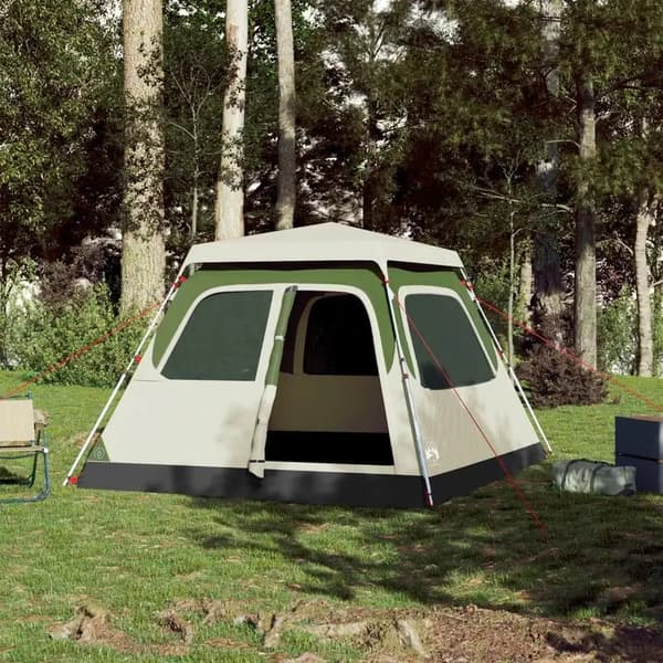 Campingtält, rymmer 3-4 personer, hållbar polyesterfiber,MULTI
