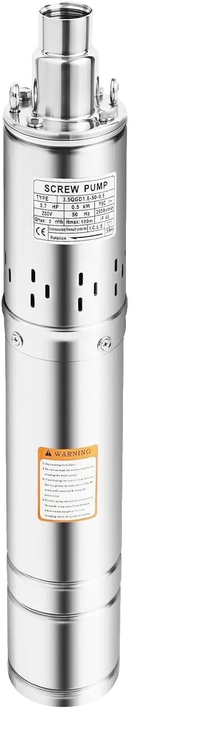 Nedsänkt Pump, Maxdjup 100 m, Hållbart Rostfritt Stål,220V, EU