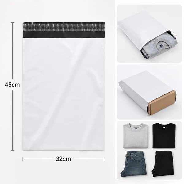 Mailerposer, Holdbart materiale, Selvklæbende lukning,32x45cm 50PCS