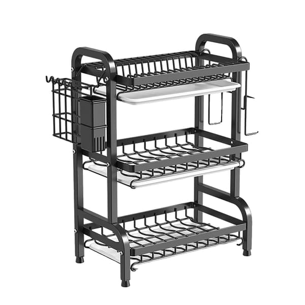 Skuffeorganisator, Pladsbesparende Design, Robust Konstruktion,sort